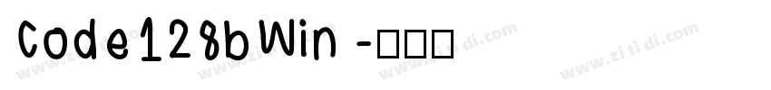 Code128bWin 字体转换